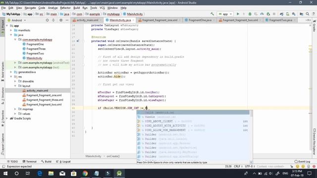 How to implement tabLayout in android studio with viewPager and fragments смотреть онлайн