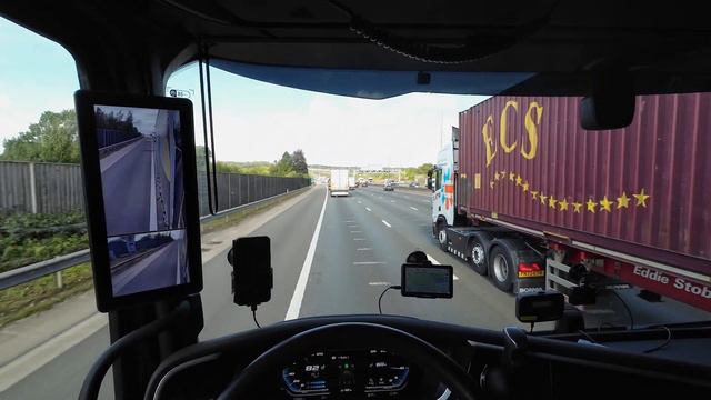 ASMR // POV TRUCK DRIVING DAF XF 480 on sunny day London Outer Orbital Path LOOP M25 M1 смотреть онлайн