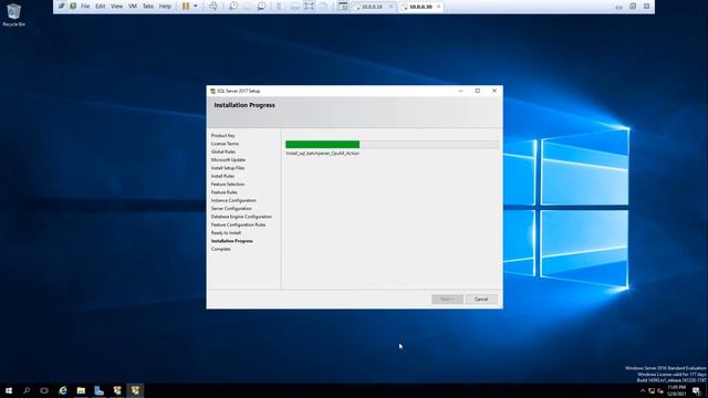 Install Microsoft SQL Server 2017 Installation on SCCM Server for SCCM Installation Part 5 смотреть онлайн