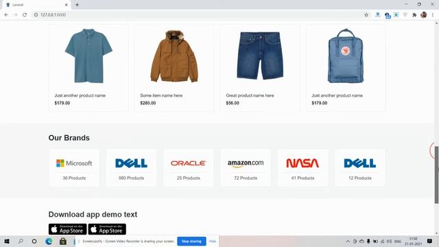 Laravel 8 Ecommerce Templates Free смотреть онлайн