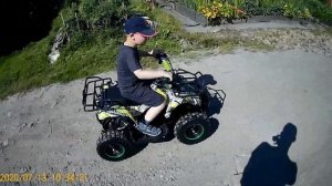 Купили детский электро квадроцикл на 800вт