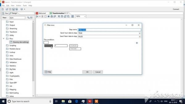 Pentaho Filter Rows Step