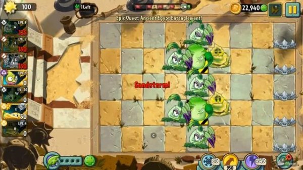 PVZ 2 - EPIC QUEST: ANCIENT EGYPT ENTANGLEMENT! GOALS FOR 80GEMS