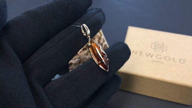 ! Подвеска 2940 из красного золота 585 пробы с янтарем смотреть онлайн