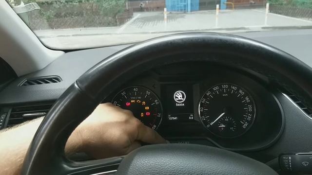 Сброс ТО инспекции и замены масла, на приборной панели Skoda. смотреть онлайн