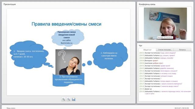 Ввод смеси 14.04.2017, спикер - Альфия Середина смотреть онлайн