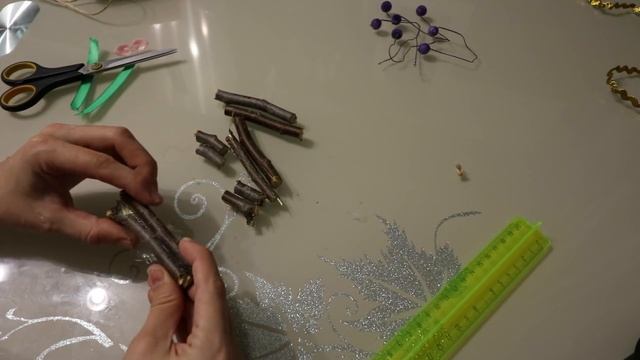 Новогодний декор в эко стиле. Елочная игрушка своими руками. DIY. смотреть онлайн