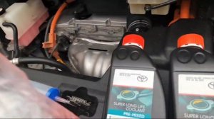 Toyota vellfire 30 gibrid замена антифриза в двс частично