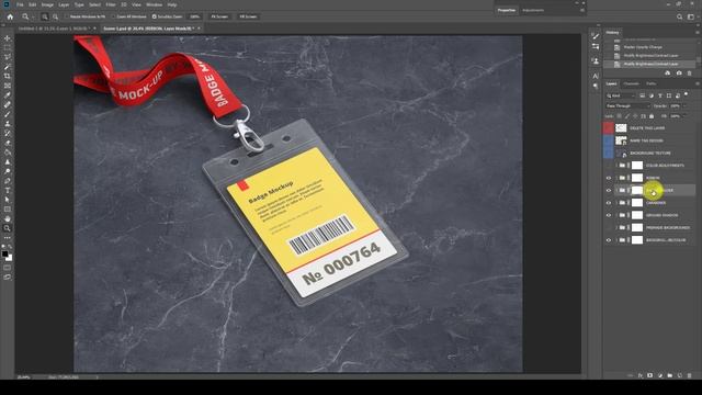 Name Tag / ID Badge Mock-up for photoshop video tutorial смотреть онлайн