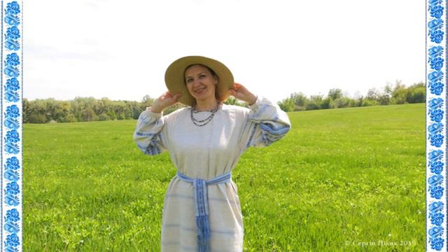 Ішло дівча лучками. Дует Борисове Поле. Українська народна пісня під гармонь і бубон. смотреть онлайн