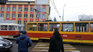 В Курске загорелся трамвай 2019 09 27