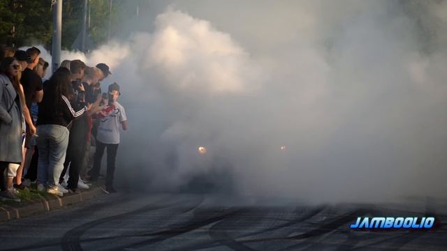 All Hell Breaks Loose at a Muscle Cars Cruise!! - Vantaa Cruising 5/2023 | Burnouts!! смотреть онлайн