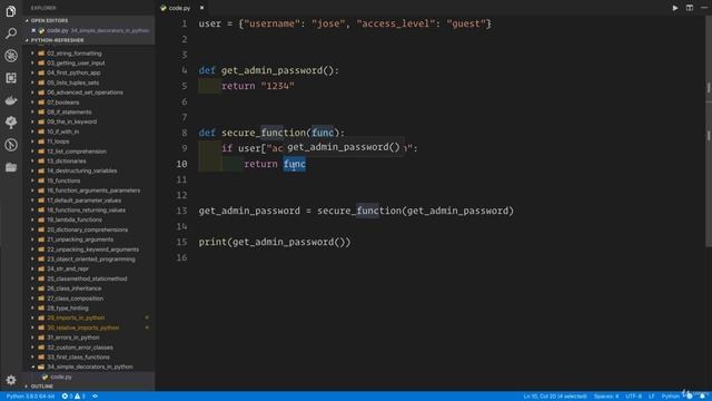 02 - A Full Python Refresher - 036 Simple decorators in Python смотреть онлайн