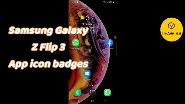 Samsung Galaxy Z Flip 3 App icon badges | How to Enable смотреть онлайн