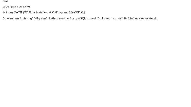 GIS: GDAL Python bindings not picking up OGR PostgreSQL driver (2 Solutions!!) смотреть онлайн