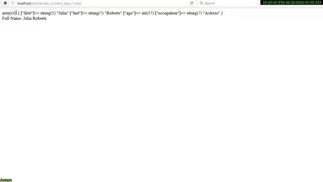 Arrays : Assigning Values PHP Tutorial смотреть онлайн