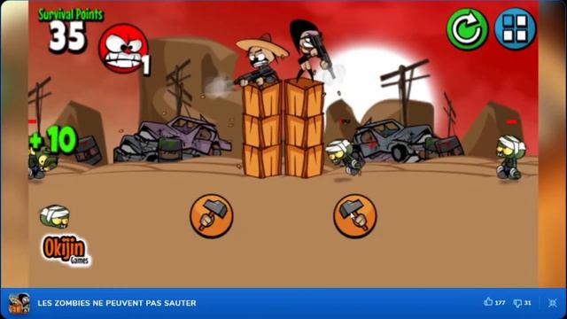 Zombies Can't Jump - Crazy Games?Free online Games. смотреть онлайн