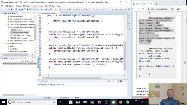 Spring Boot Tutorial 23 - Build the Controller and Handle Errors смотреть онлайн
