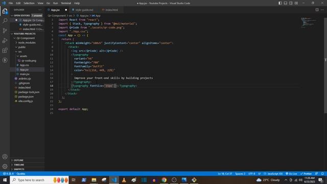 QR Code Component Using ReactJS and Material Ui || Frontend Mentor Challenges смотреть онлайн
