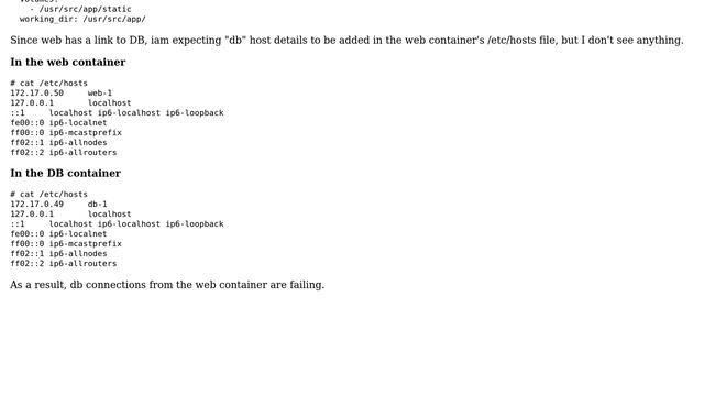 DevOps & SysAdmins: tutum - docker : hosts file not being updated as per links смотреть онлайн