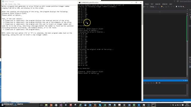 Array Generator Filled with Random Numbers C++ смотреть онлайн