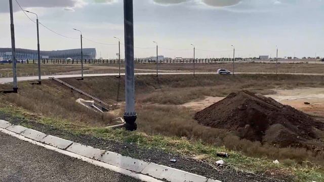 Ход строительства развязки у нового аэропорта г. Симферополя. 03.10.2020 смотреть онлайн
