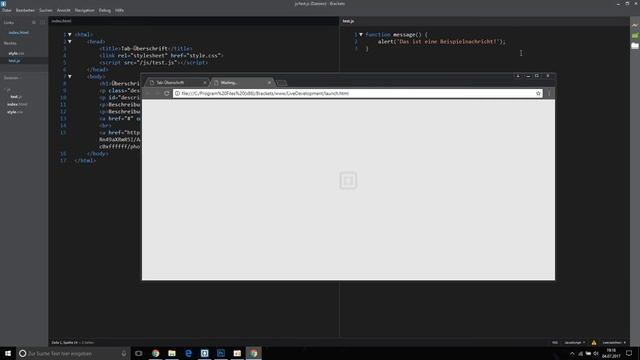 JavaScript Tutorial: Basics (Deutsch) - Einstieg ins Web Design смотреть онлайн
