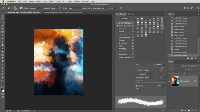 Anyone can create incredible paintings in Photoshop with a single tool! смотреть онлайн