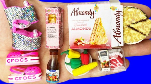 20 DIY MINIATURE CRAFTS COLLECTION : MINI FOOD, SHOES AND MORE DIY IDEAS FOR BARBIE !!!