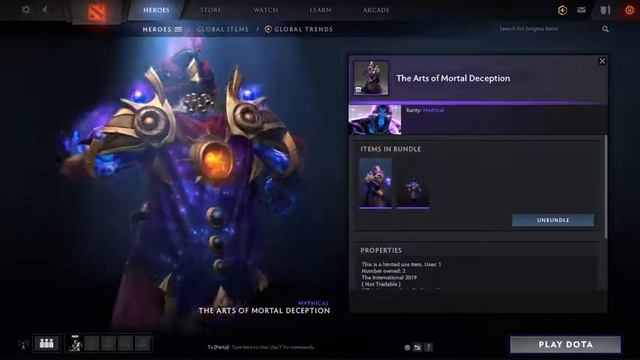 Dota 2: Enigma - The Arts of Mortal Deception Cache Set Preview смотреть онлайн
