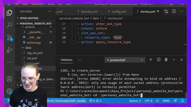 Rasa Livecoding: Querying a database with a chatbot смотреть онлайн