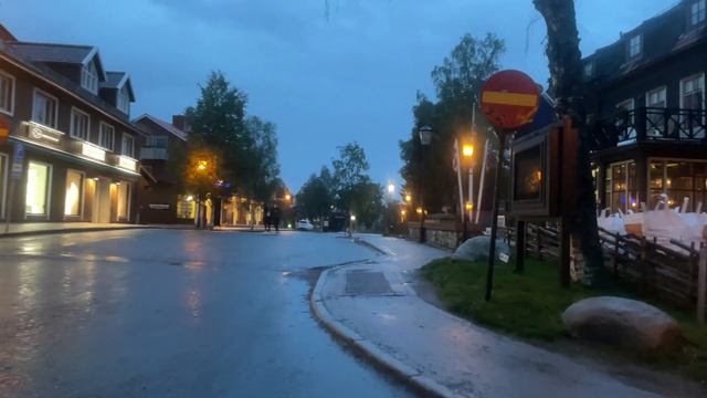 Sweden Walks: Midnight walk in Åre, northern Sweden, where the night does not get dark. смотреть онлайн