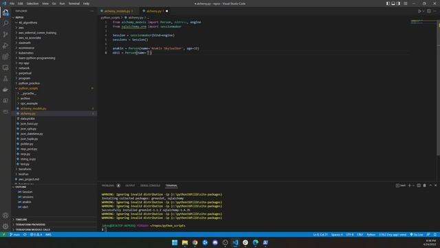 8.12 - Learn Python: Saving Data to a Database смотреть онлайн