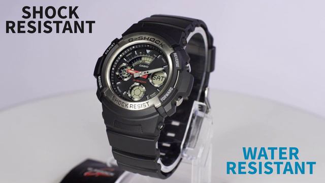 Casio G-shock AW-590-1ADR Overview and Main Features смотреть онлайн