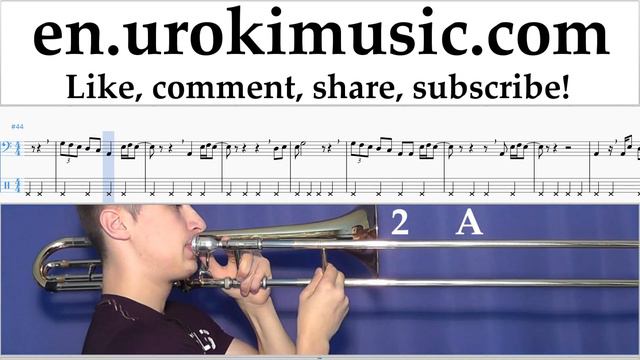 How to Play Trombone Dua Lipa - New Rules Tabs Part#2 um-i352 смотреть онлайн