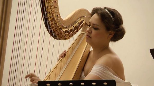 C.Debussy - Dances for Harp and String Orchestra: Dance profane. Sofia Kiprskaya - Harp