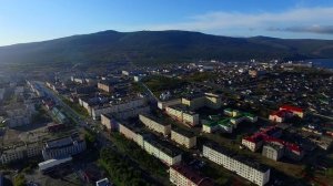 Магадан. Центр города. С квадрокоптера