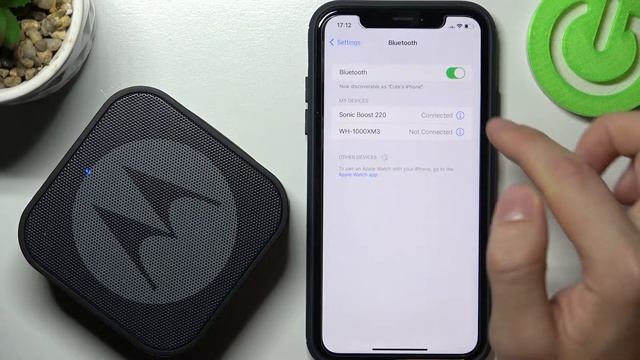 Как отключить от айфона колонку MOTOROLA Sonic Boost 220 / Отключение от ios устройства смотреть онлайн