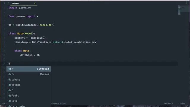 Using DataBase in Python Peewee Doing Data Notes смотреть онлайн