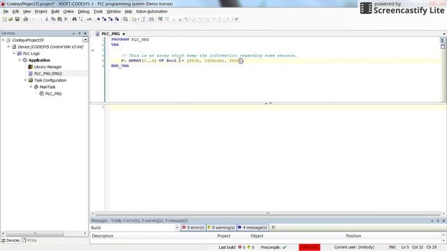 CODESYS: Declaring Array type variables #codesys #plcprogramming #iec61131 #array #arrays #twincat смотреть онлайн
