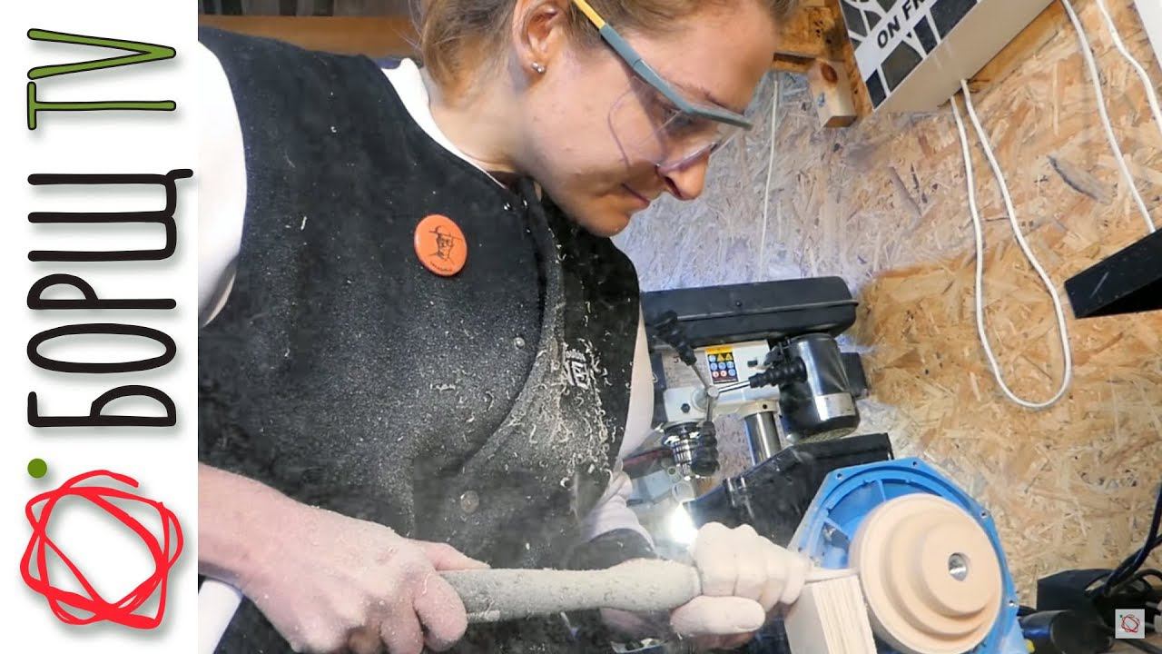 Токарный станок по дереву из фанеры своими руками | Часть 1 смотреть онлайн