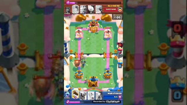 maksteror. Блестящая игра №2. NoA clan in Clash Royale. смотреть онлайн