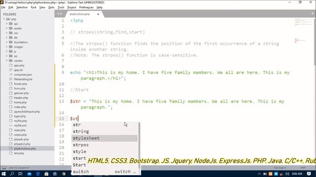 PHP built in functions Part-14 | strpos() Fun смотреть онлайн
