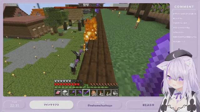 Nekomata Okayu Got Raided By Ravager | Minecraft [Hololive/Sub] смотреть онлайн