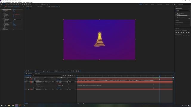 Digital Christmas tree greeting Tutorial [Adobe After Effects 2020] (no paid plugins) смотреть онлайн