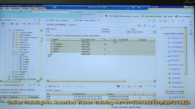 SAP || SAP Hana Part - 13 by Raju смотреть онлайн