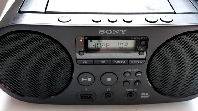 Sony ZS-PS55B DAB+ FM CD MP3 WMA Player boom box review. смотреть онлайн