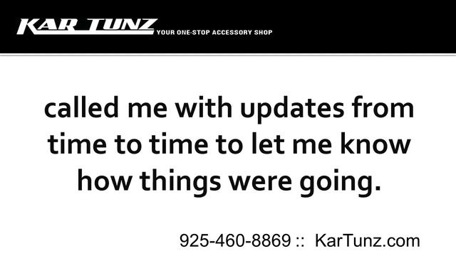 Custom Stereo Install Customer Review of Kar Tunz, Pleasanton, California смотреть онлайн