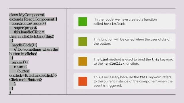 Handle Events in Class Components in React смотреть онлайн