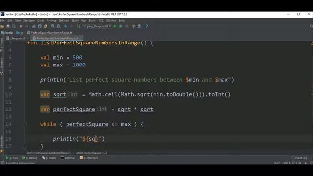 perfect square numbers range in kotlin смотреть онлайн